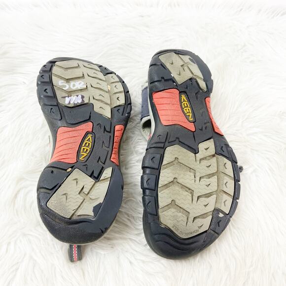 Keen 8.5 Womens Gray Coral Pink Newport H2 Strappy Walking Hiking Sandals - Picture 15 of 16